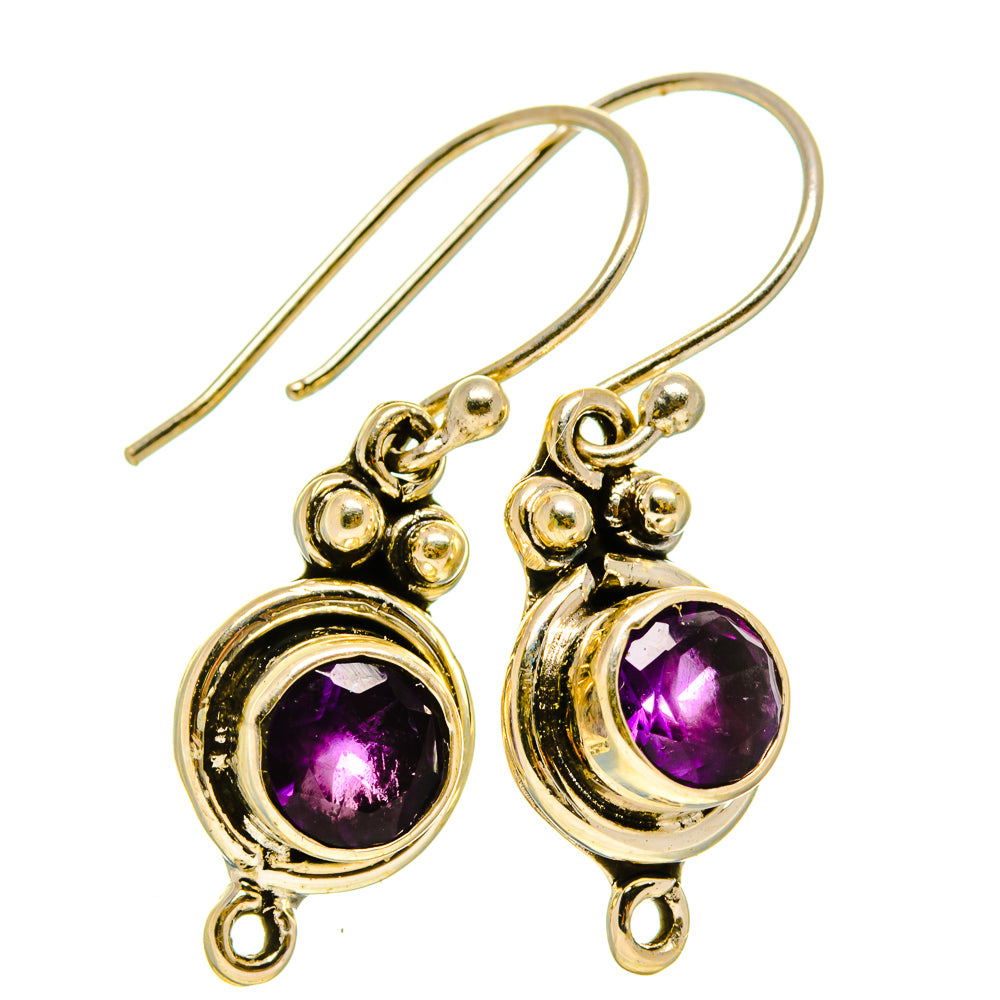 Amethyst Earrings handcrafted by Ana Silver Co - EARR416473