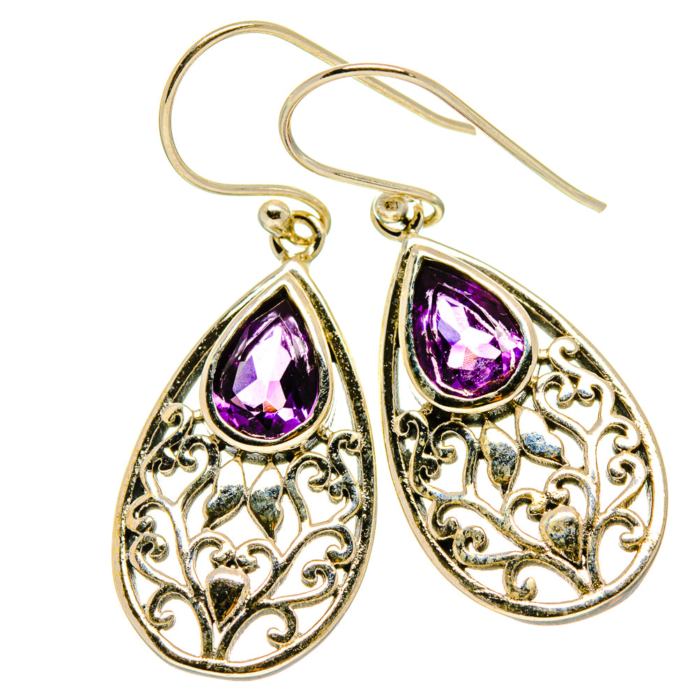 Amethyst Earrings handcrafted by Ana Silver Co - EARR416479