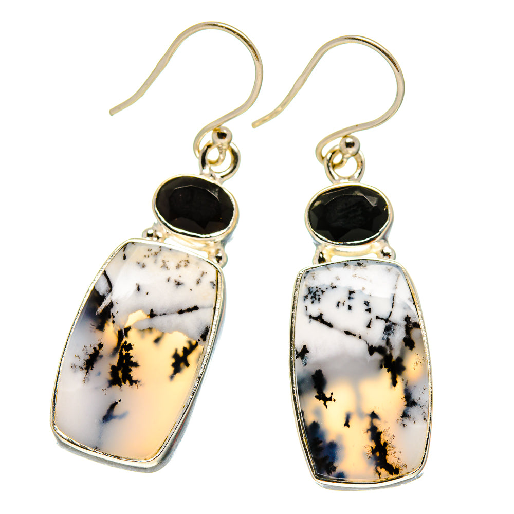 Dendritic Opal Earrings handcrafted by Ana Silver Co - EARR416560