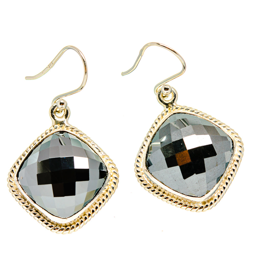 Hematite Earrings handcrafted by Ana Silver Co - EARR416637