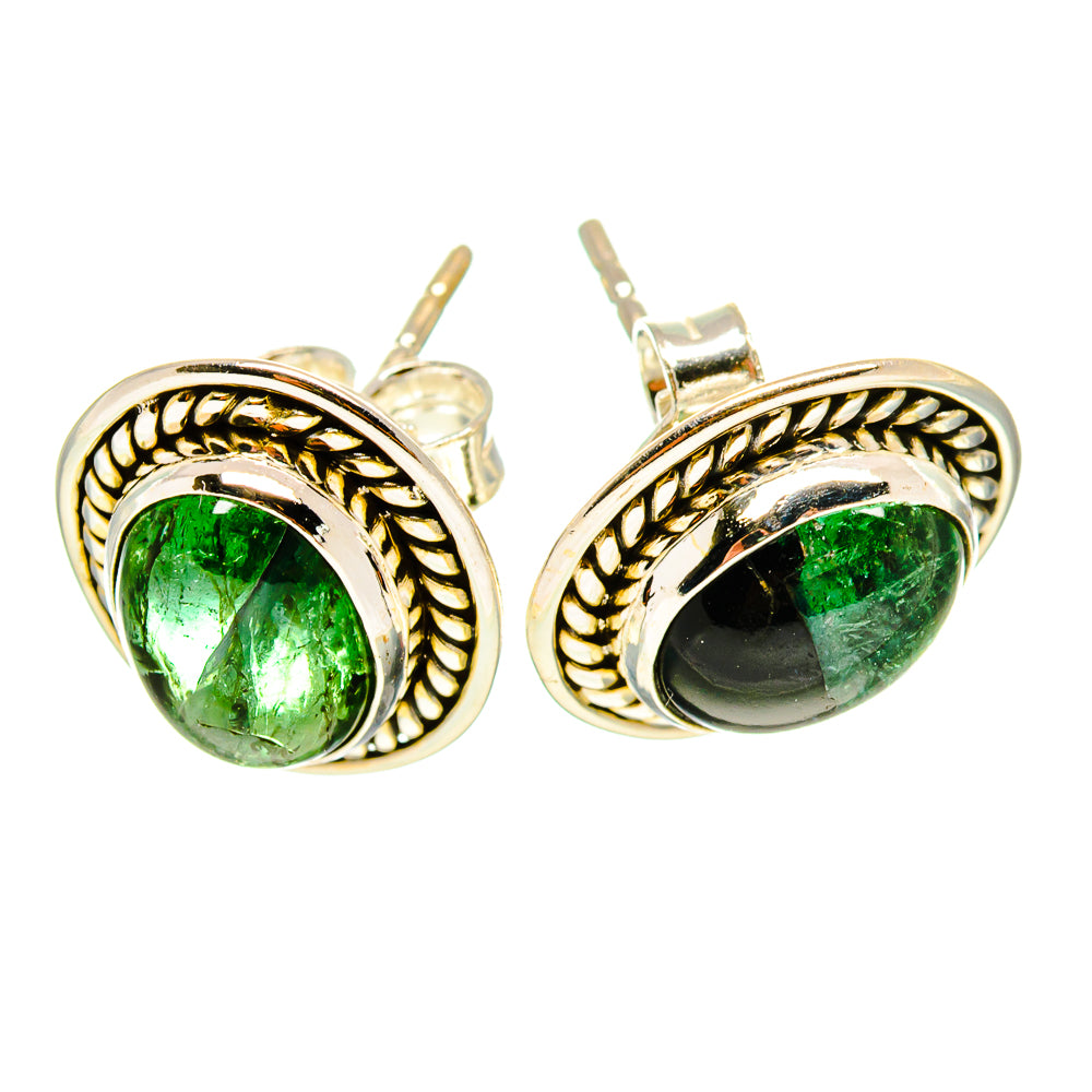 Green Tourmaline Earrings handcrafted by Ana Silver Co - EARR416642