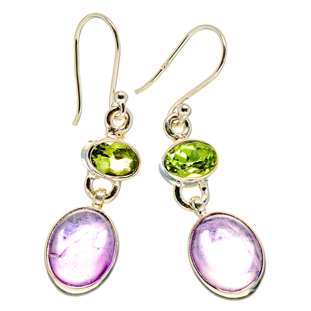 Amethyst Earrings handcrafted by Ana Silver Co - EARR416673