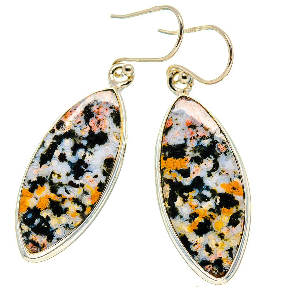 Ocean Jasper Earrings handcrafted by Ana Silver Co - EARR416682