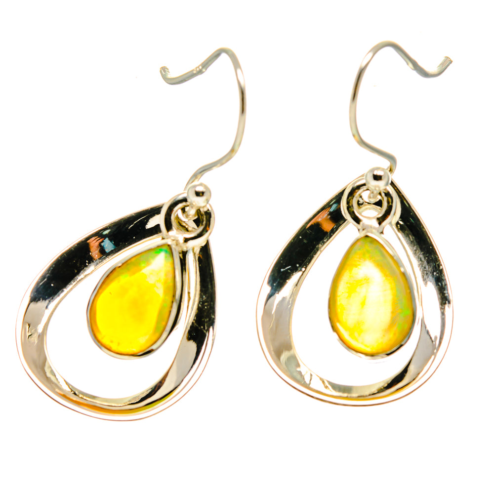 Ethiopian Opal Earrings handcrafted by Ana Silver Co - EARR416725