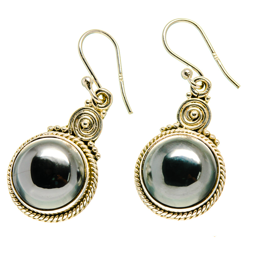 Hematite Earrings handcrafted by Ana Silver Co - EARR416772