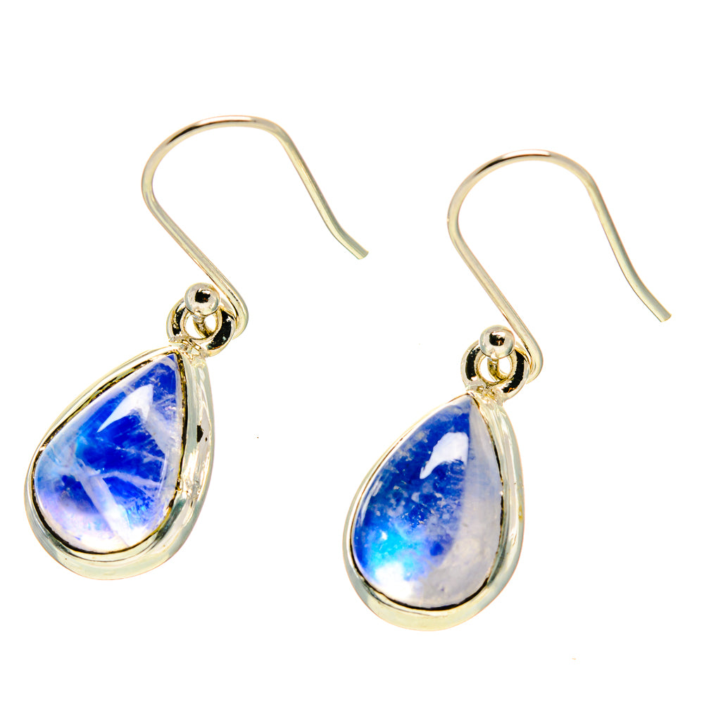 Rainbow Moonstone Earrings handcrafted by Ana Silver Co - EARR416839