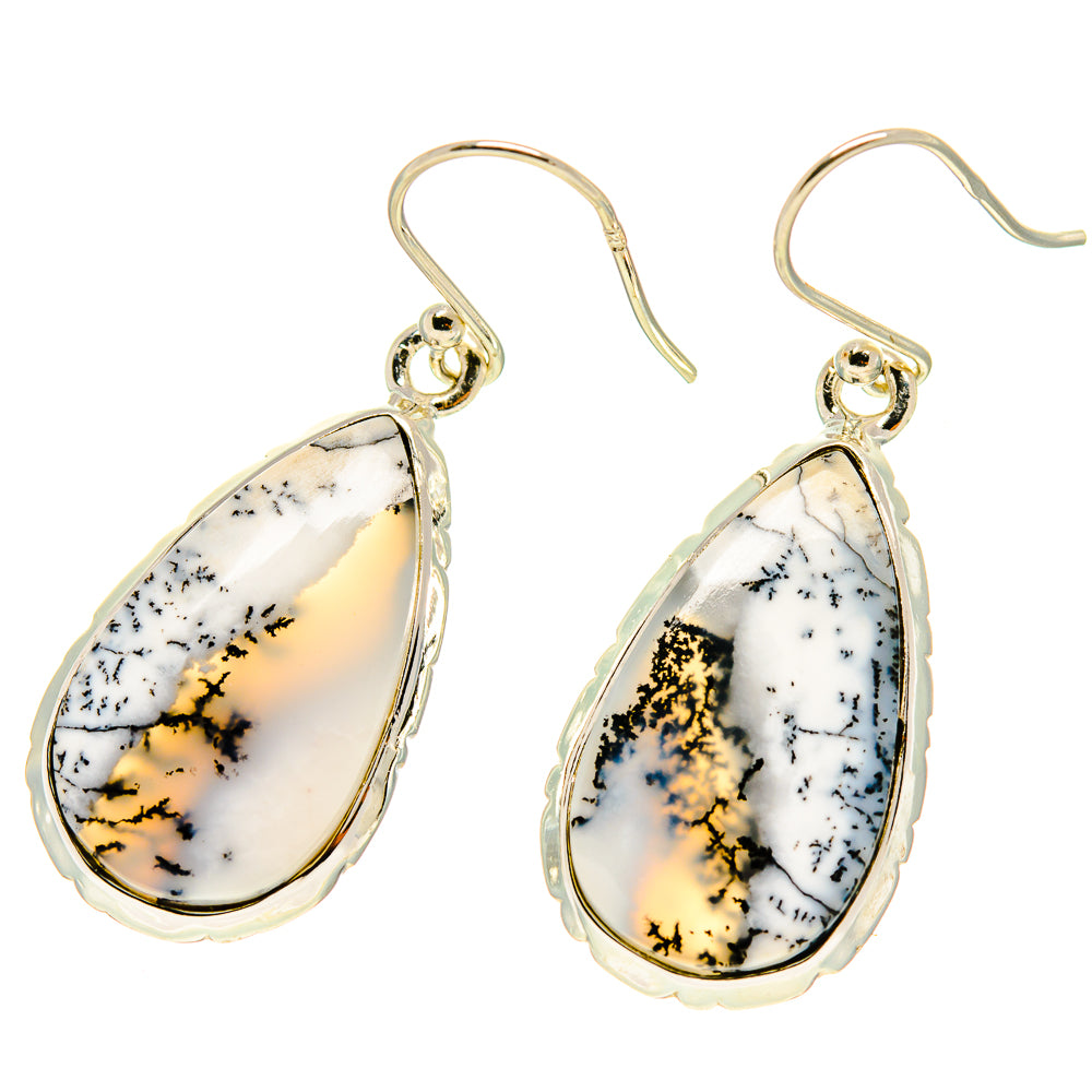 Dendritic Opal Earrings handcrafted by Ana Silver Co - EARR416846