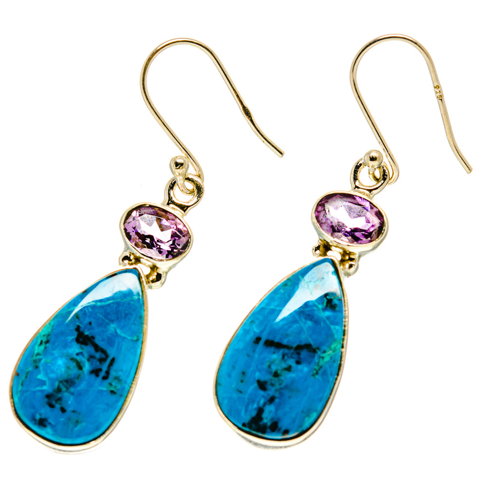 Chrysocolla Earrings handcrafted by Ana Silver Co - EARR416866