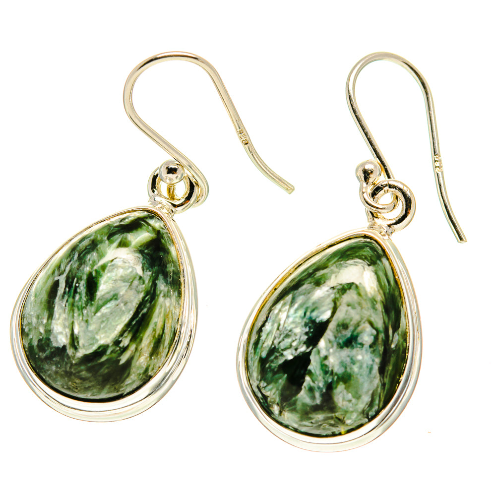 Seraphinite Earrings handcrafted by Ana Silver Co - EARR416924