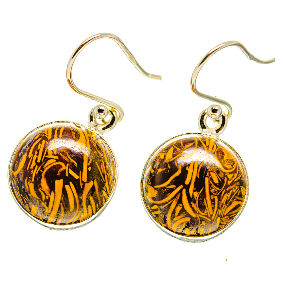 Palm Wood Jasper Earrings handcrafted by Ana Silver Co - EARR416935