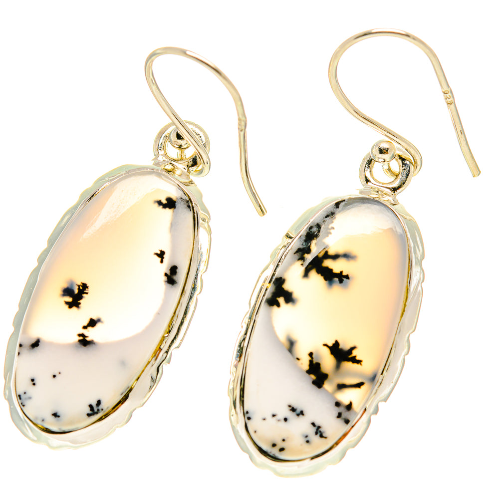 Dendritic Opal Earrings handcrafted by Ana Silver Co - EARR416988