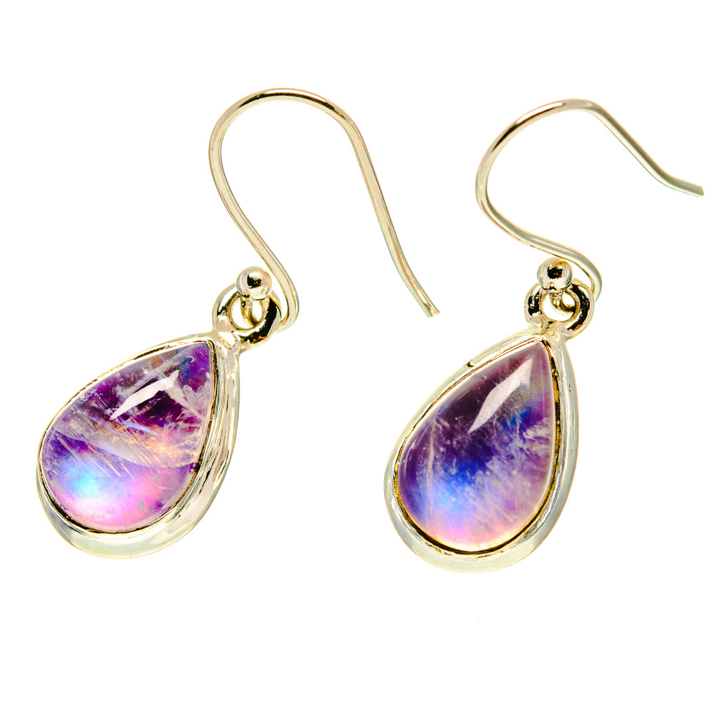 Rainbow Moonstone Earrings handcrafted by Ana Silver Co - EARR417004
