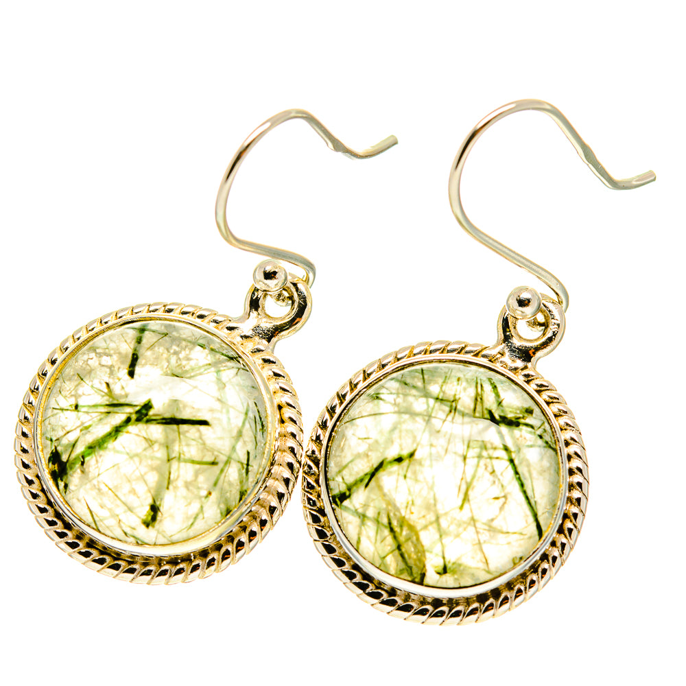 Tourmalinated Quartz Earrings handcrafted by Ana Silver Co - EARR417052