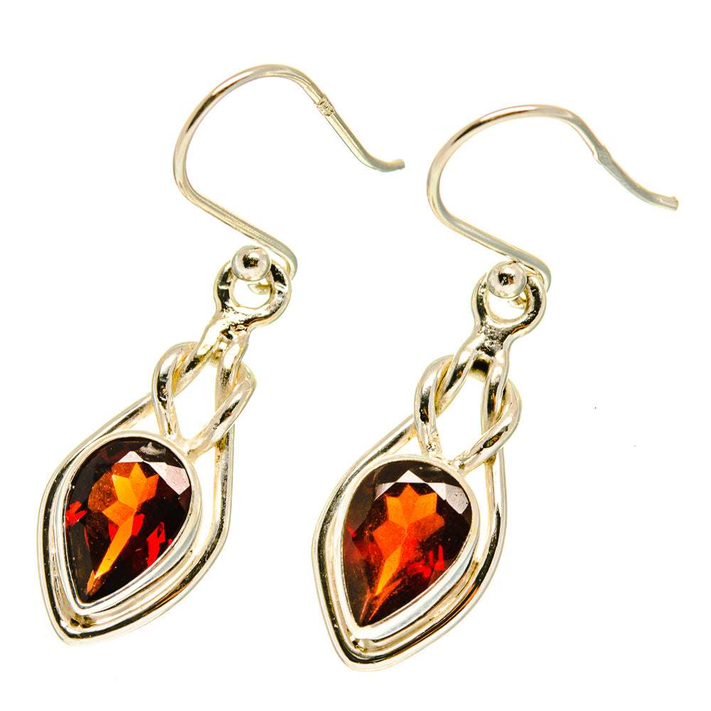 Garnet Earrings handcrafted by Ana Silver Co - EARR417054