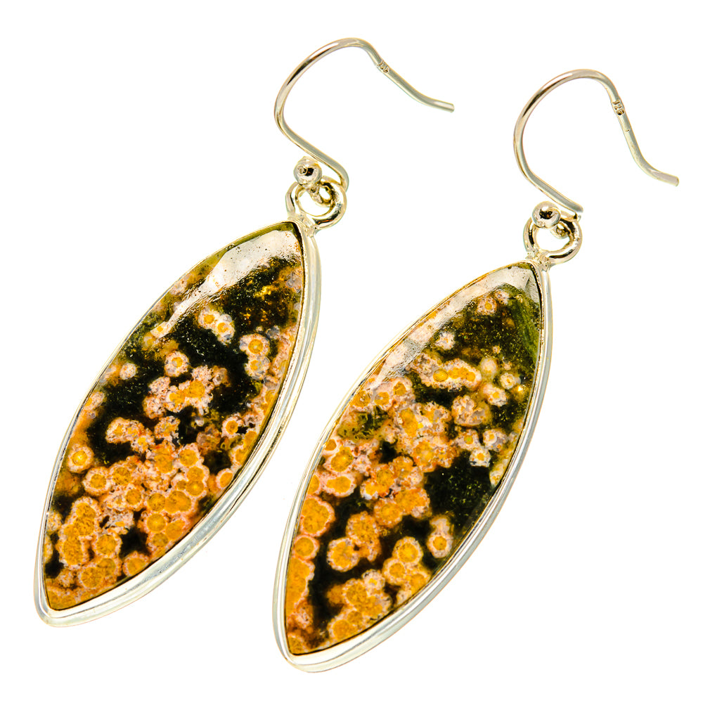 Ocean Jasper Earrings handcrafted by Ana Silver Co - EARR417097