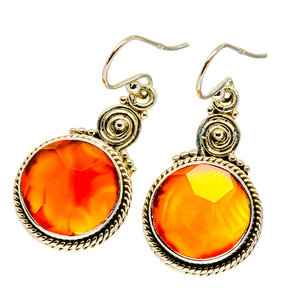 Carnelian Earrings handcrafted by Ana Silver Co - EARR417119