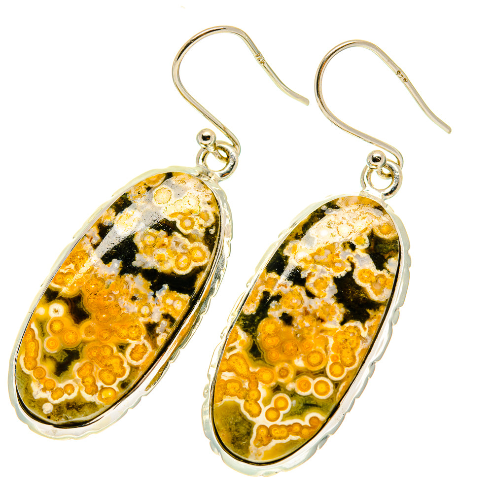 Ocean Jasper Earrings handcrafted by Ana Silver Co - EARR417134