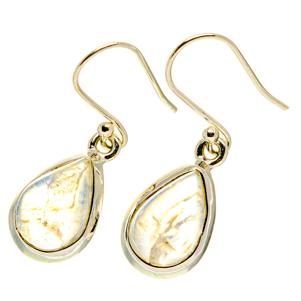 Rainbow Moonstone Earrings handcrafted by Ana Silver Co - EARR417145