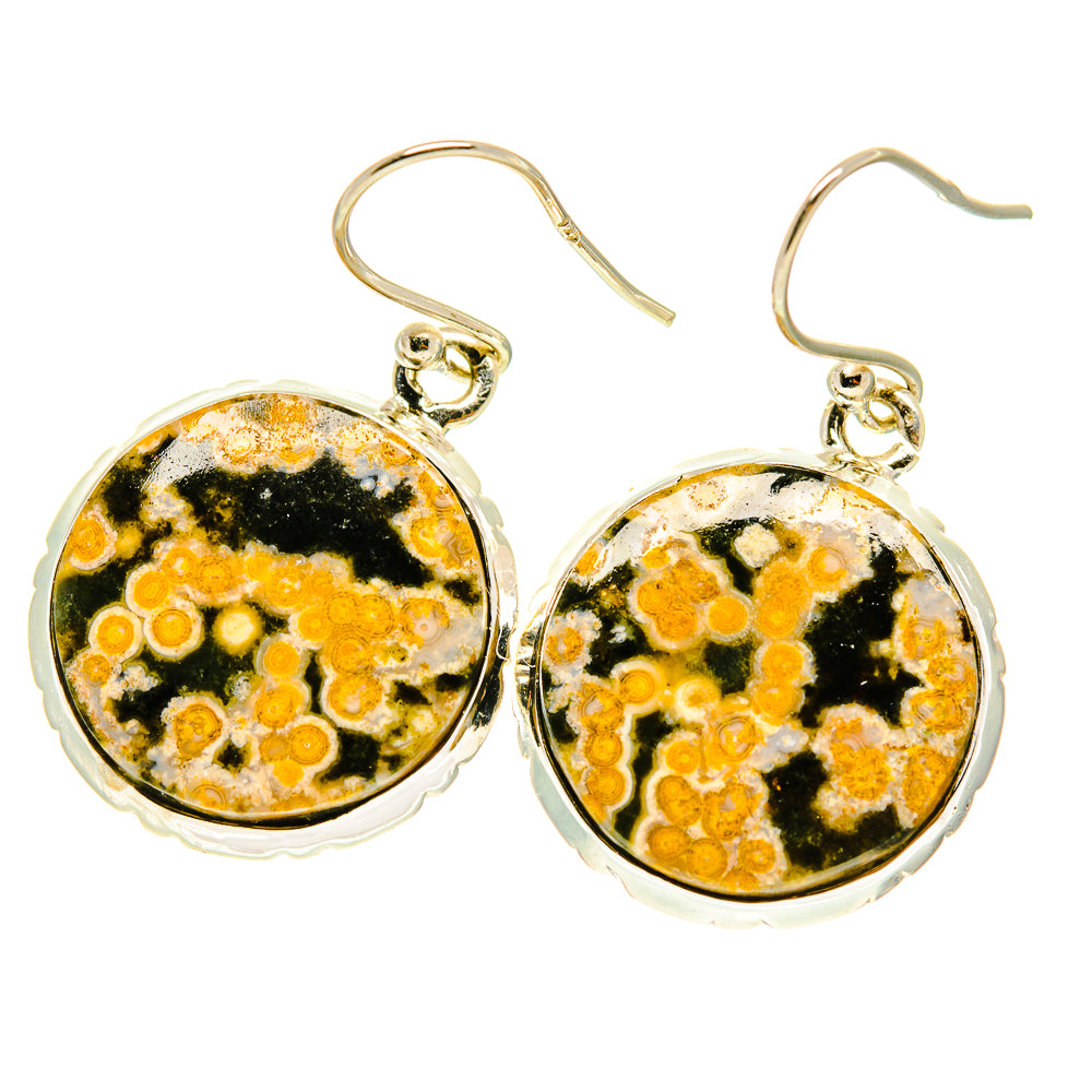 Ocean Jasper Earrings handcrafted by Ana Silver Co - EARR417156