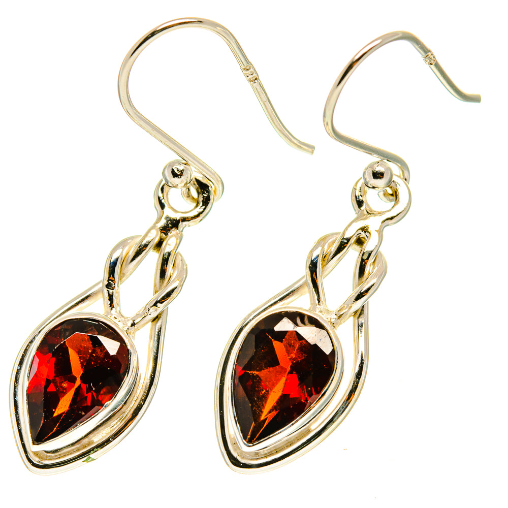 Garnet Earrings handcrafted by Ana Silver Co - EARR417203