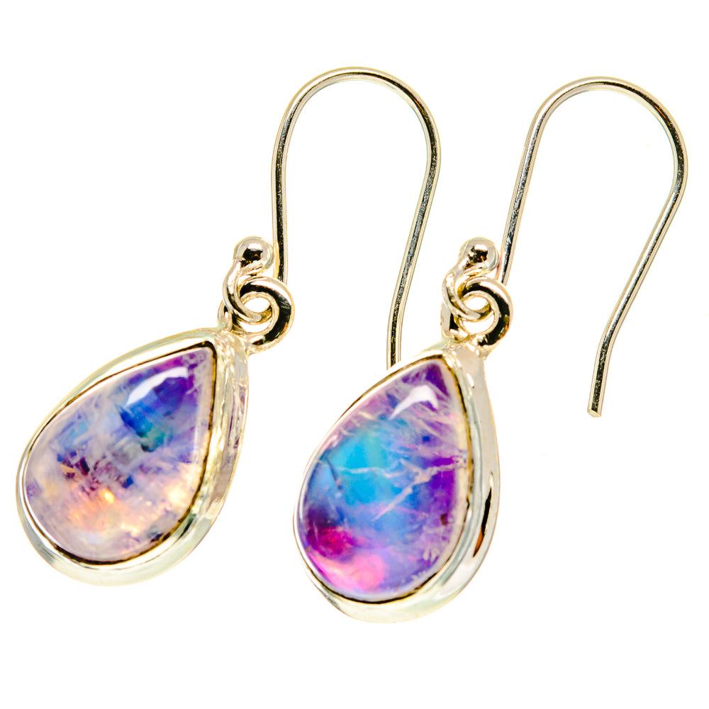 Rainbow Moonstone Earrings handcrafted by Ana Silver Co - EARR417204