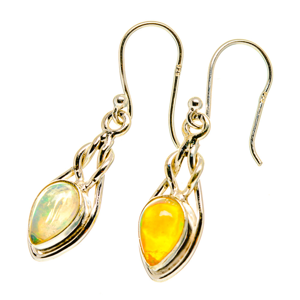 Ethiopian Opal Earrings handcrafted by Ana Silver Co - EARR417228
