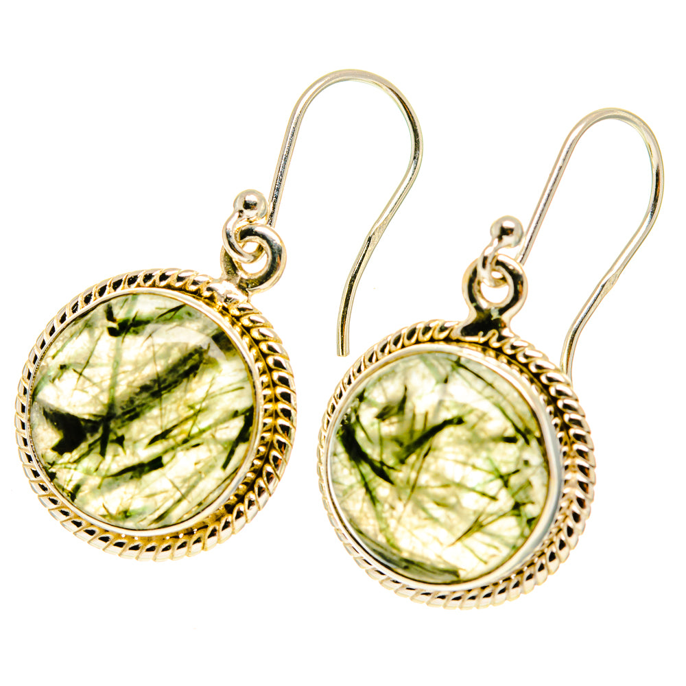 Tourmalinated Quartz Earrings handcrafted by Ana Silver Co - EARR417236
