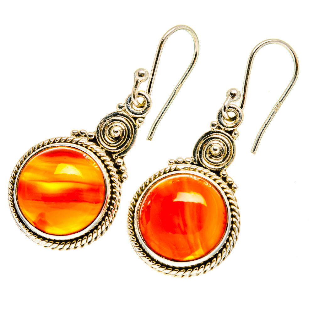 Carnelian Earrings handcrafted by Ana Silver Co - EARR417269