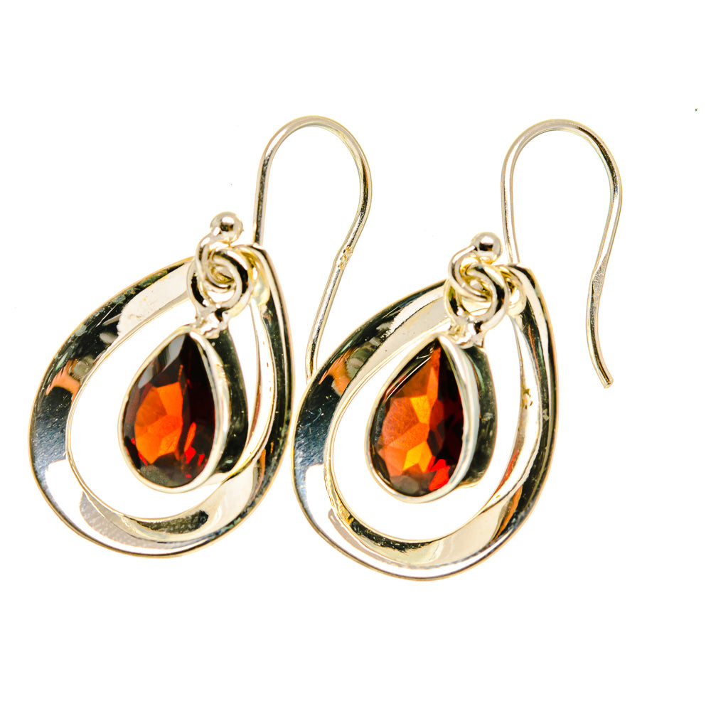 Garnet Earrings handcrafted by Ana Silver Co - EARR417324