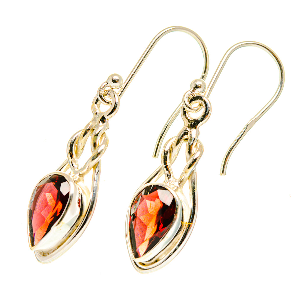 Garnet Earrings handcrafted by Ana Silver Co - EARR417375