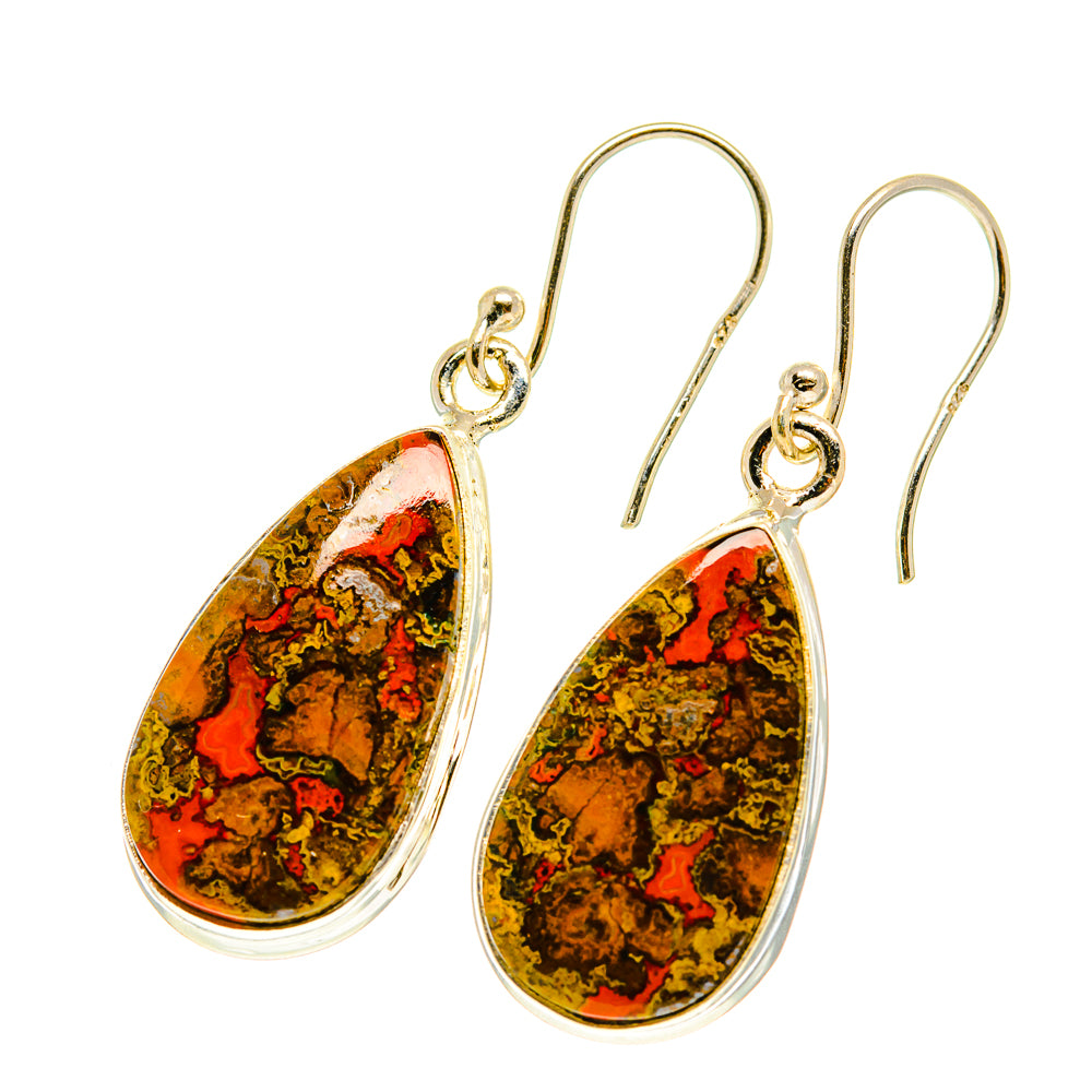 Moroccan Agate Earrings handcrafted by Ana Silver Co - EARR417384