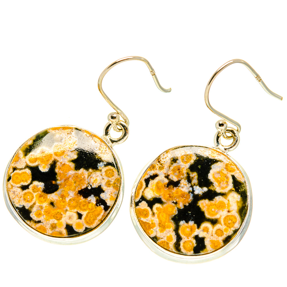 Ocean Jasper Earrings handcrafted by Ana Silver Co - EARR417391