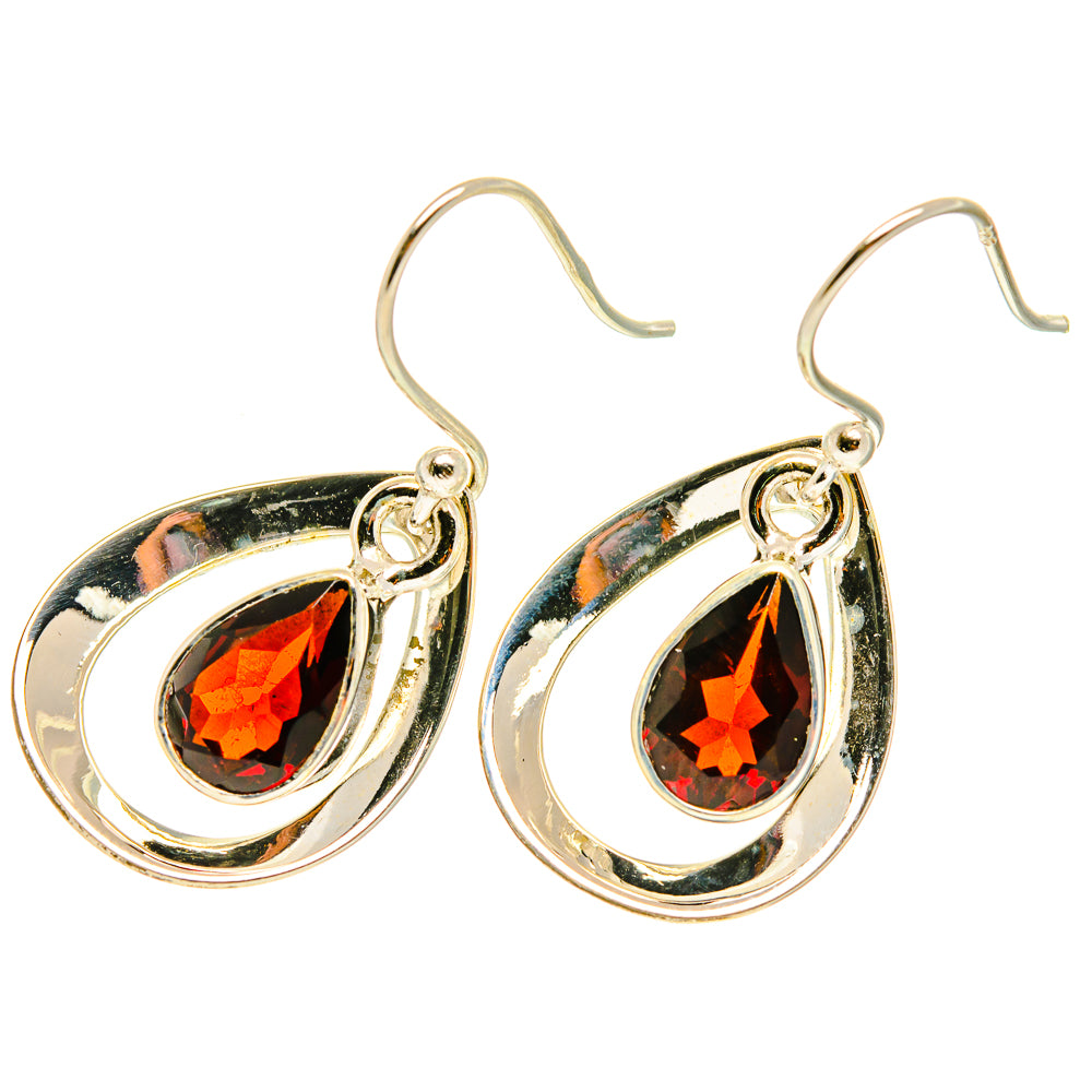 Garnet Earrings handcrafted by Ana Silver Co - EARR417396