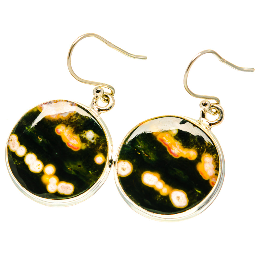 Ocean Jasper Earrings handcrafted by Ana Silver Co - EARR417446