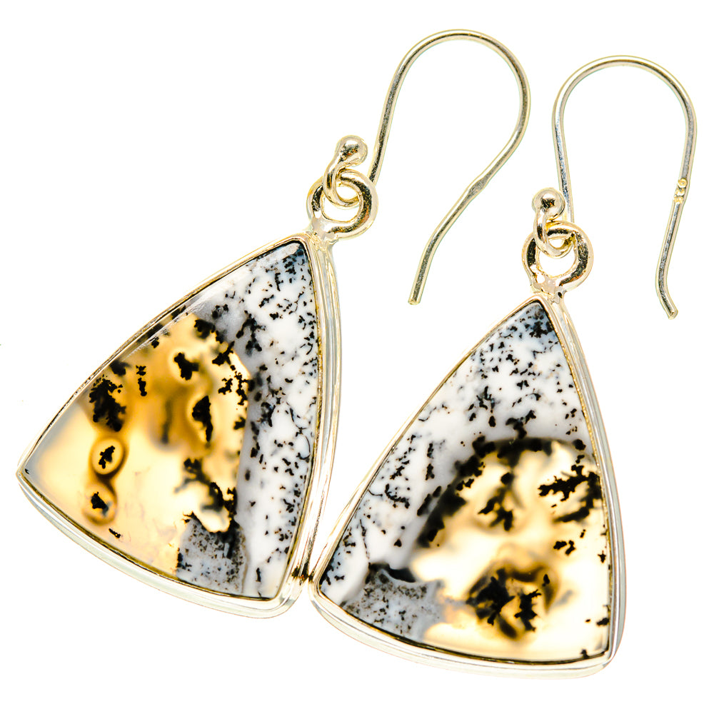 Dendritic Opal Earrings handcrafted by Ana Silver Co - EARR417453