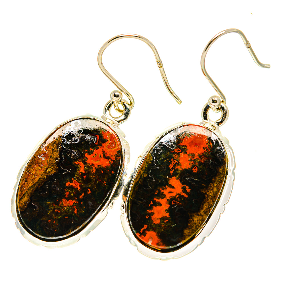 Red Jasper Earrings handcrafted by Ana Silver Co - EARR417496