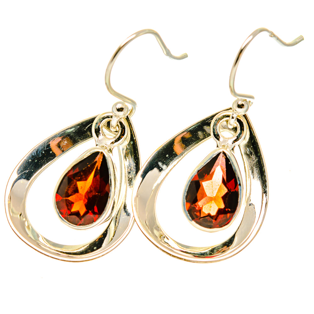 Garnet Earrings handcrafted by Ana Silver Co - EARR417497