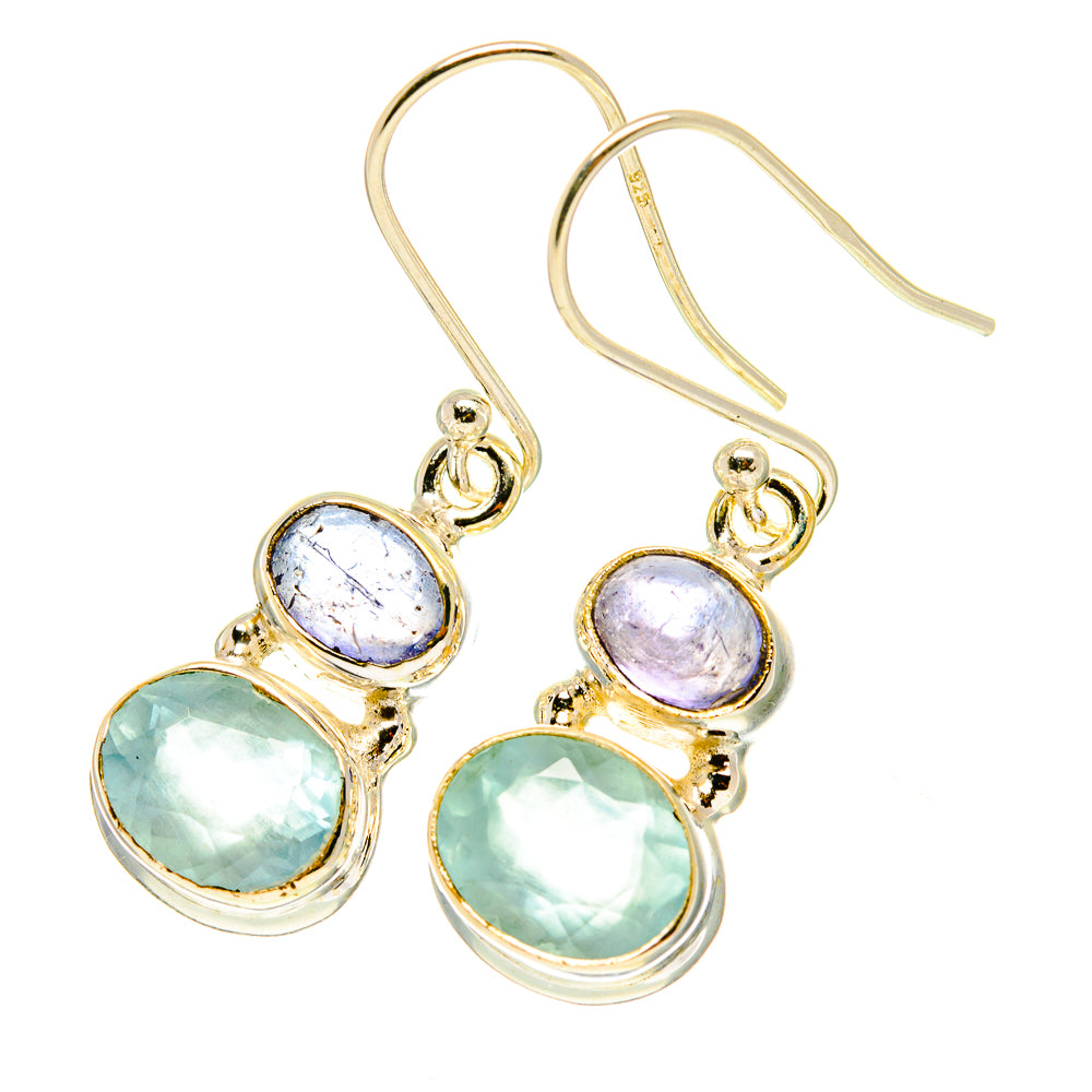 Aqua Chalcedony Earrings handcrafted by Ana Silver Co - EARR417520