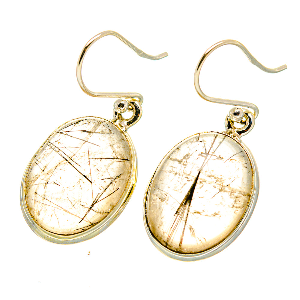 Tourmalinated Quartz Earrings handcrafted by Ana Silver Co - EARR417560