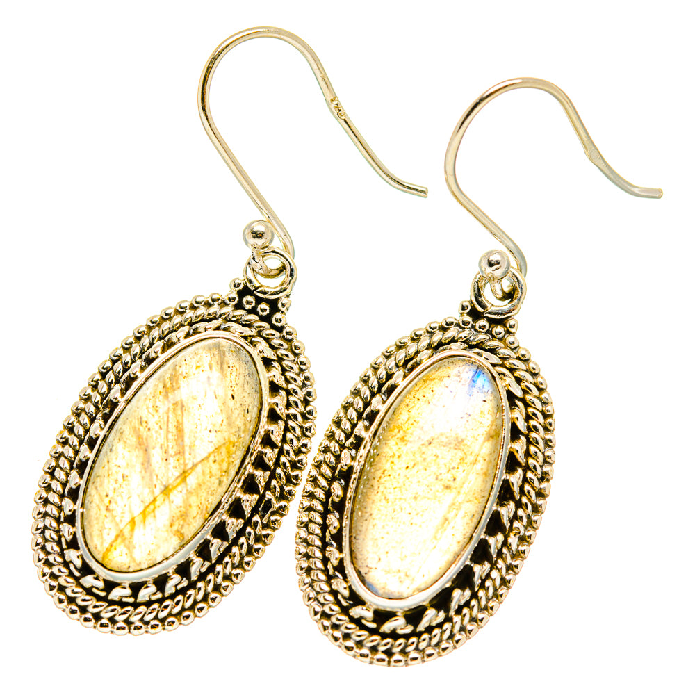 Labradorite Earrings handcrafted by Ana Silver Co - EARR417572