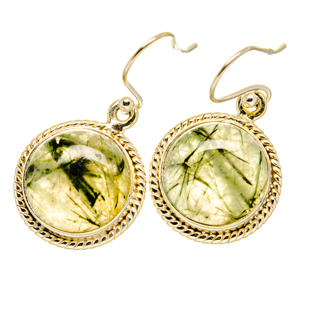 Tourmalinated Quartz Earrings handcrafted by Ana Silver Co - EARR417584