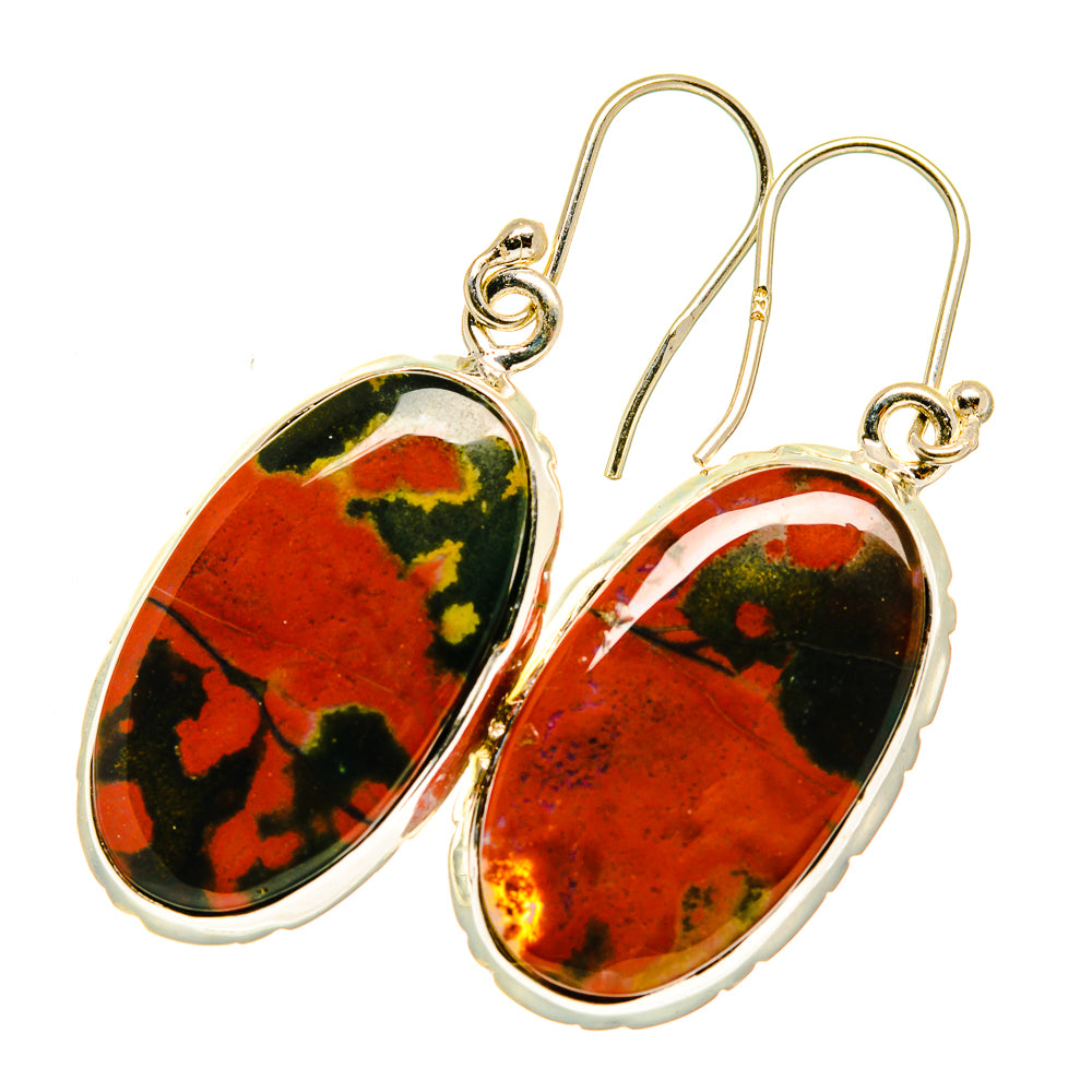 Ocean Jasper Earrings handcrafted by Ana Silver Co - EARR417613