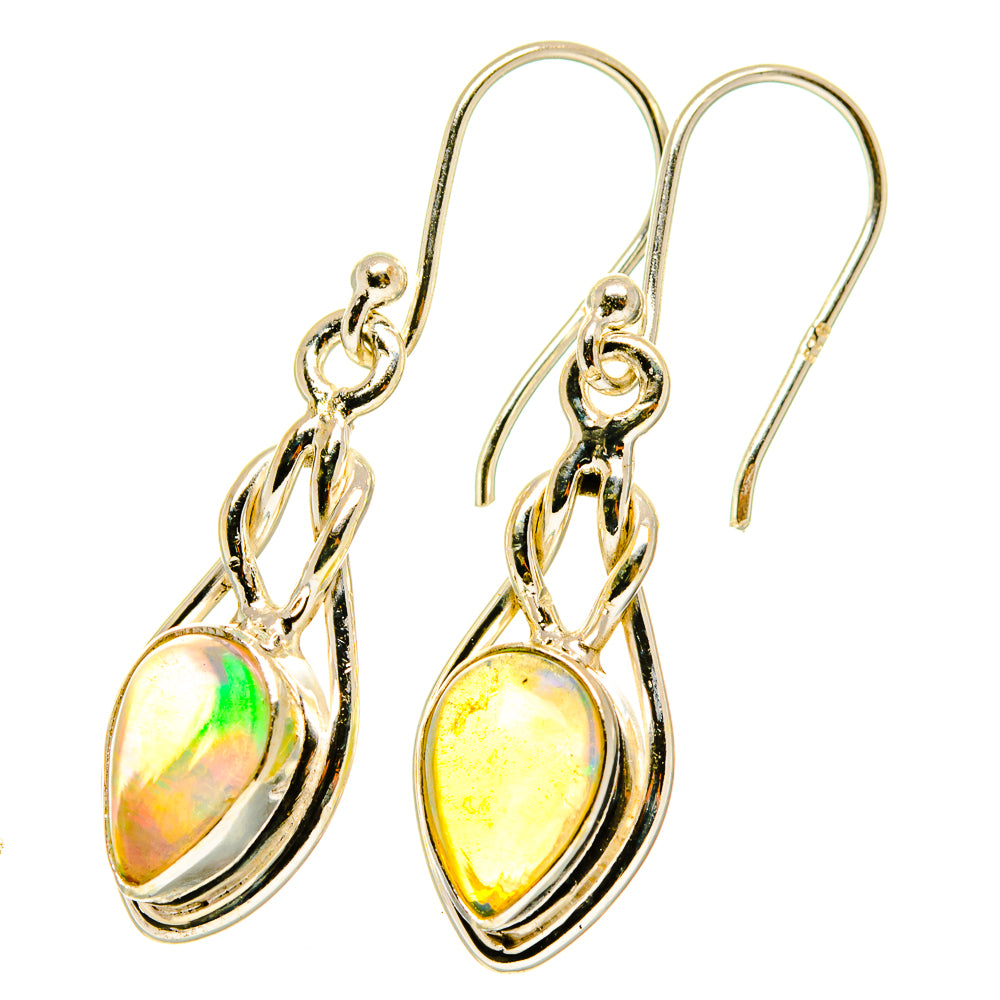 Ethiopian Opal Earrings handcrafted by Ana Silver Co - EARR417660