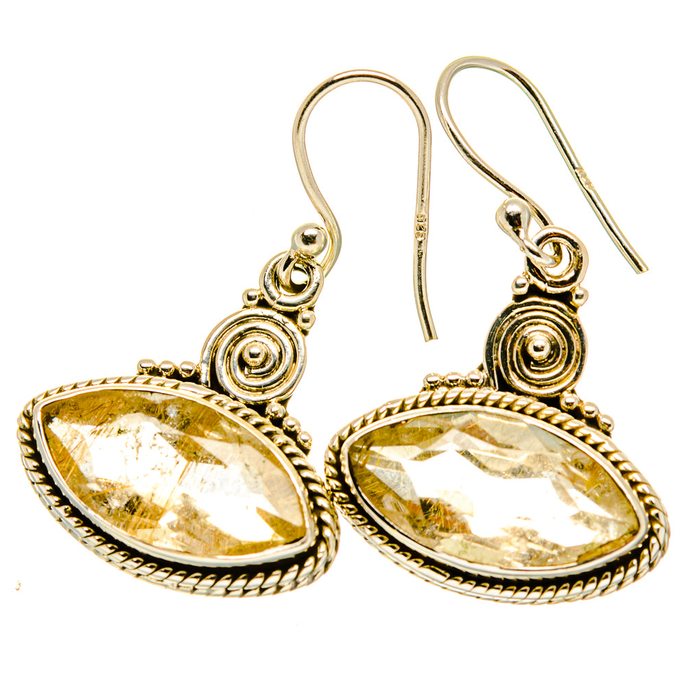 White Quartz Earrings handcrafted by Ana Silver Co - EARR417663