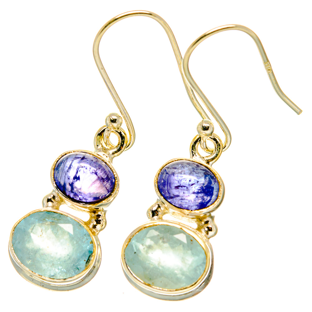 Aqua Chalcedony Earrings handcrafted by Ana Silver Co - EARR417666