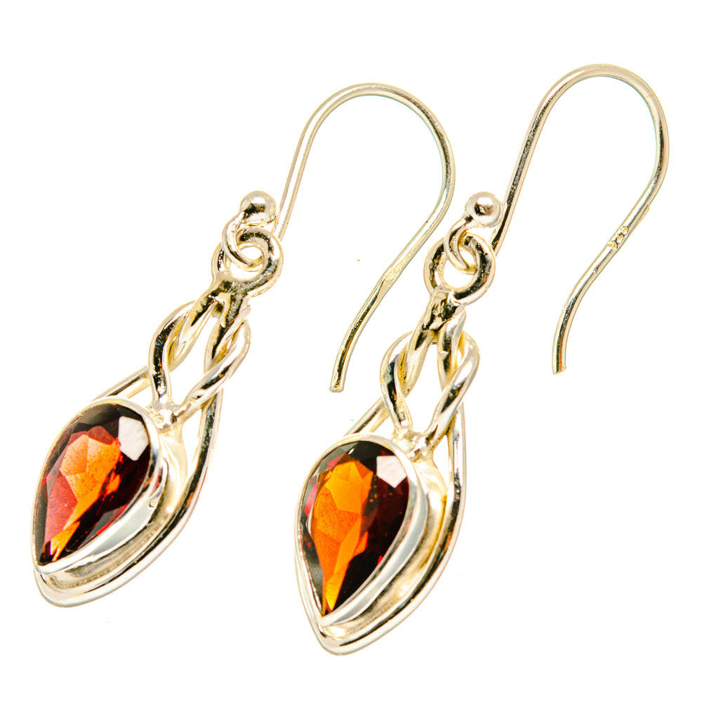 Garnet Earrings handcrafted by Ana Silver Co - EARR417713