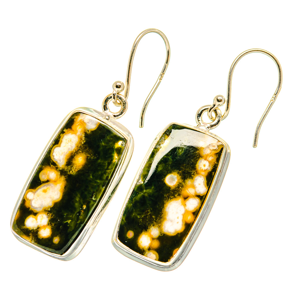 Ocean Jasper Earrings handcrafted by Ana Silver Co - EARR417746