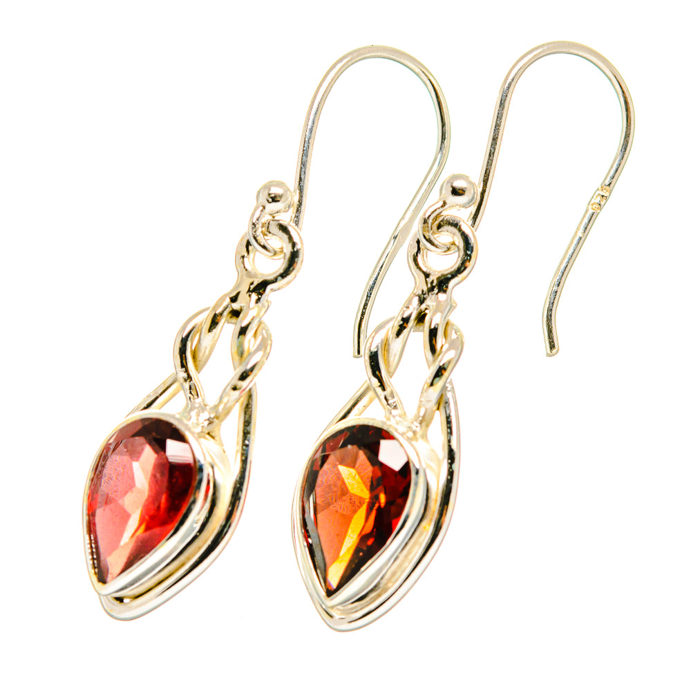 Garnet Earrings handcrafted by Ana Silver Co - EARR417789