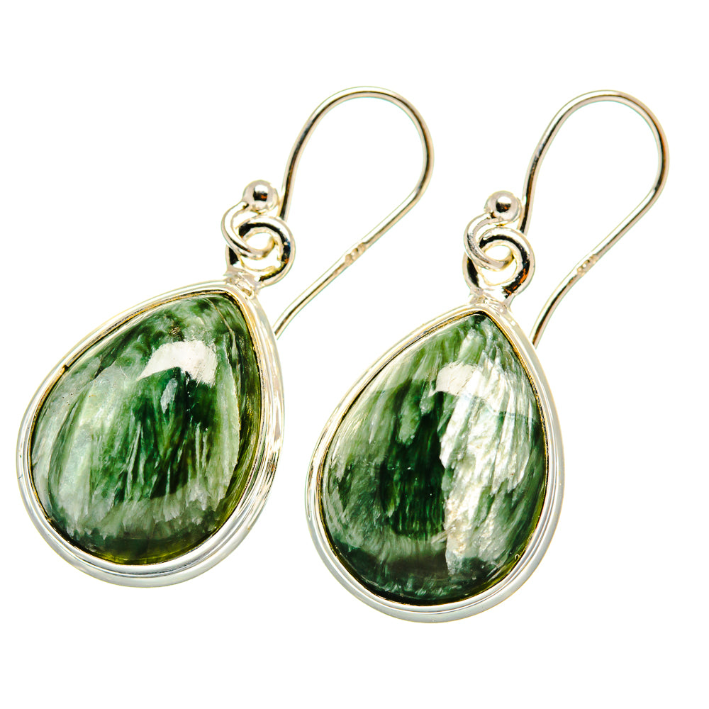 Seraphinite Earrings handcrafted by Ana Silver Co - EARR417826