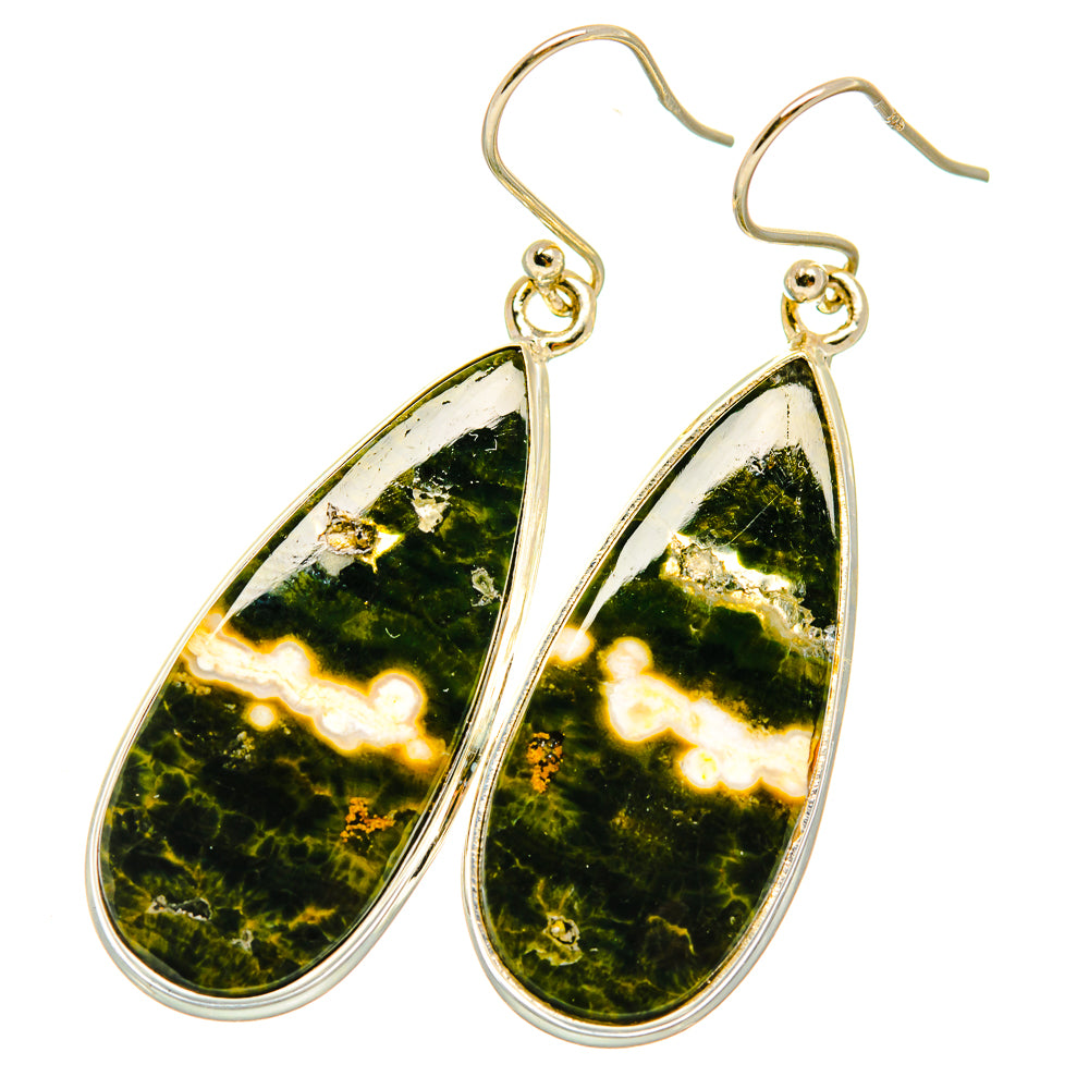 Ocean Jasper Earrings handcrafted by Ana Silver Co - EARR417851